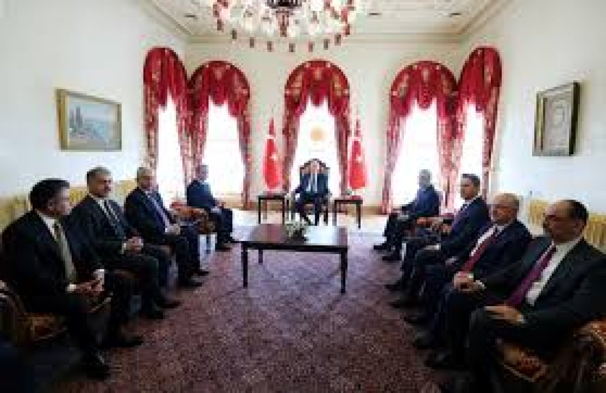 Cumhurbaşkanı Erdoğan'ın IKBY Başbakanı Mesrur Barzani ile Görüşmesi