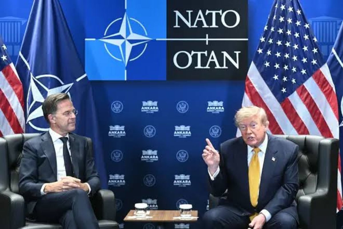 NATO Zirvesi'nde ABD Başkanı Donald Trump ve NATO Genel Sekreteri Mark Rutte'nin gerçekleştirdiği basın toplantısı
