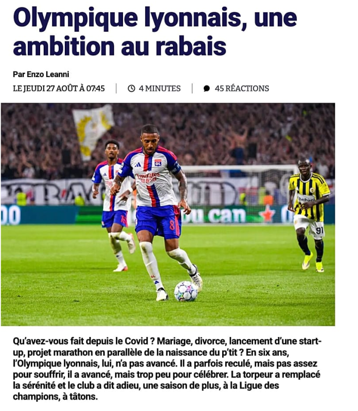 Fransız basını: Fenerbahçe, Lyon’un Şampiyonlar Ligi hayalini yıktı