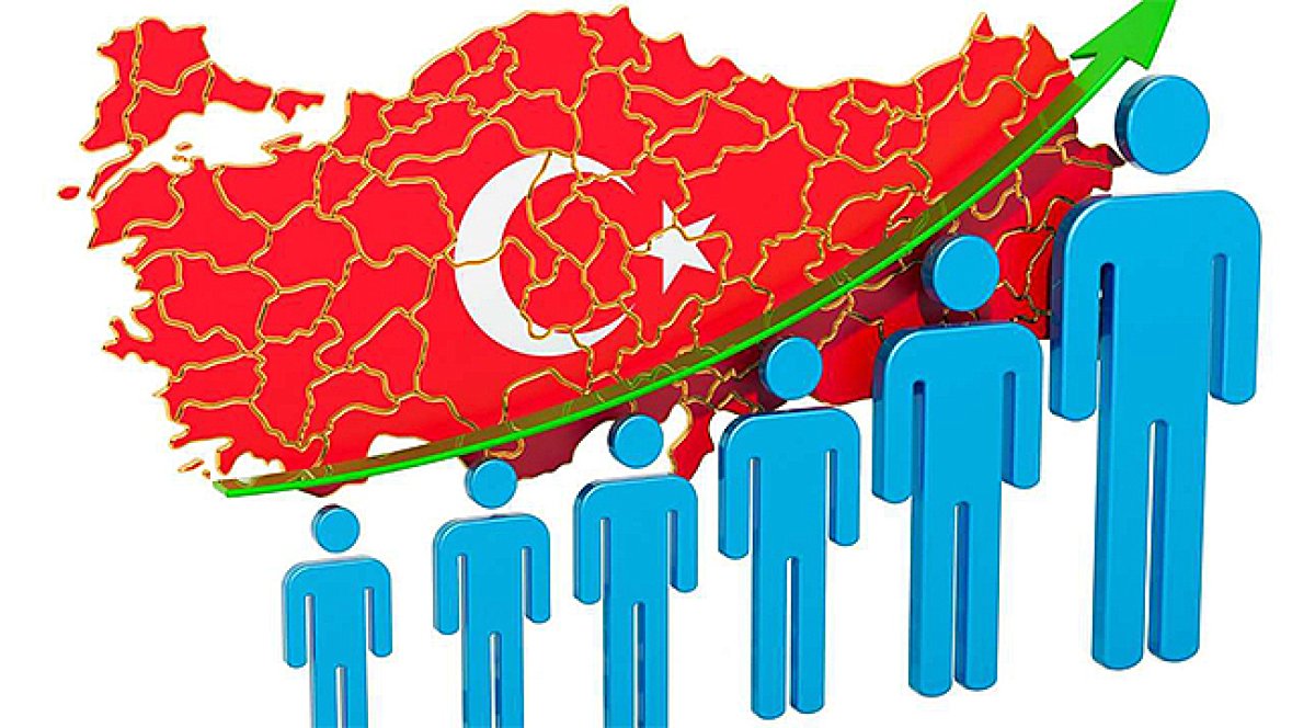 Türkiye, 86 milyon 92 bin 168 kişilik nüfusuyla nüfus büyüklüğüne göre 194 ülke arasında 18'inci sırada yer alırken dünya toplam nüfusunun yüzde 1'ini oluşturdu.