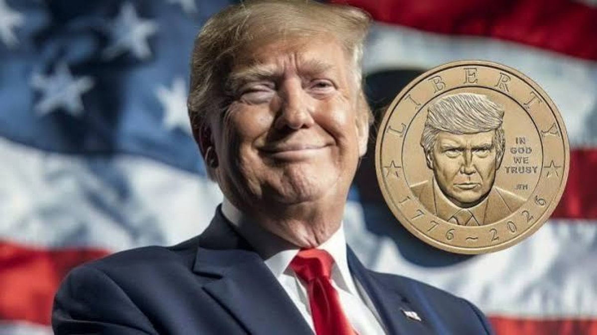 Trump'ın Portresi ABD 1 Dolarlık Madeni Parada Yer Aldı