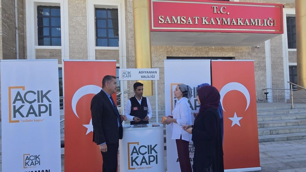 Açık Kapı Ekibi Samsat’ta vatandaşlarla buluştu