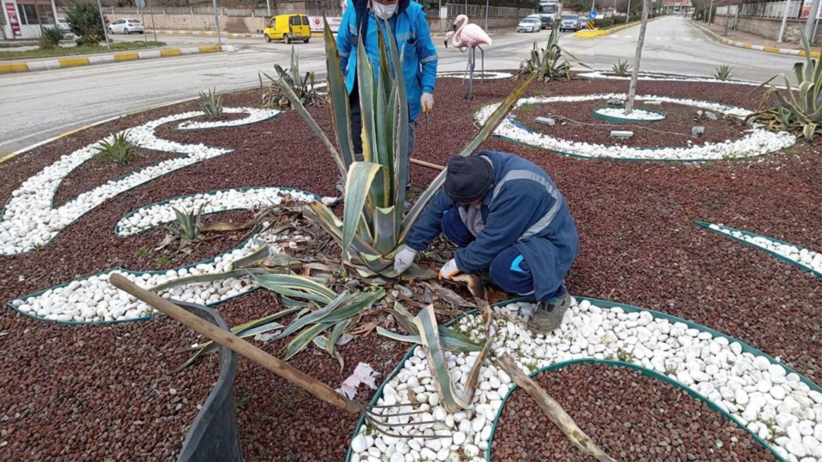 Adıyaman Belediyesi, park ve bahçelerde bahar çalışmalarını sürdürüyor