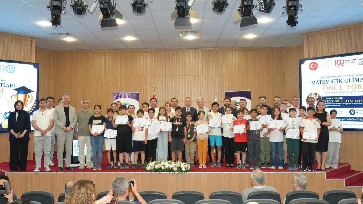 Adıyaman’da Matematik Olimpiyatları’nda ödüller sahiplerini buldu