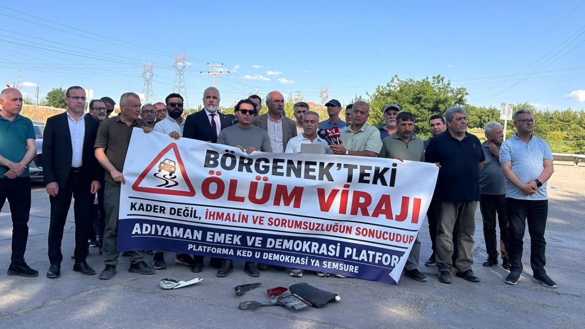 Adıyaman Emek ve Demokrasi Platformu’ndan Börgenek’te tepki: ‘Bu yol daha kaç can alacak?’  - Videolu Haber