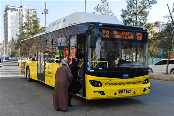 Diyarbakır’da bayramda ulaşım ücretsiz