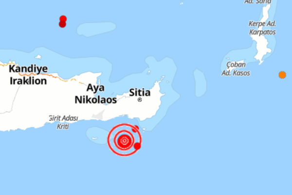 Girit Adası'nda deprem