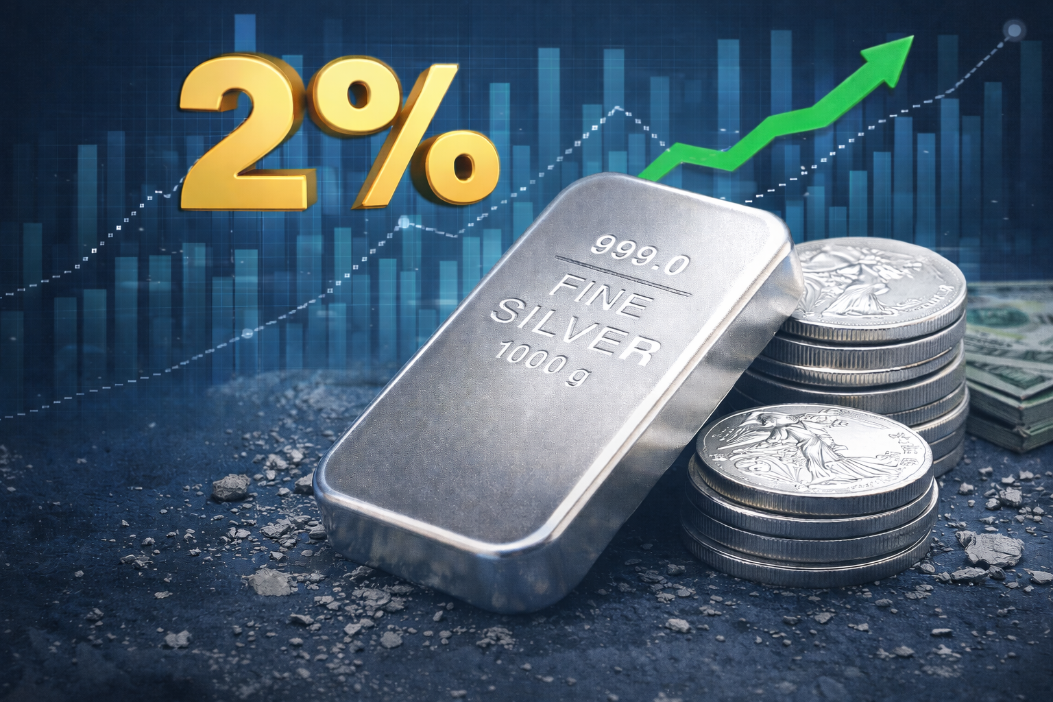 Gümüşün onsu yüzde 2 artışla 86 dolara yükseldi