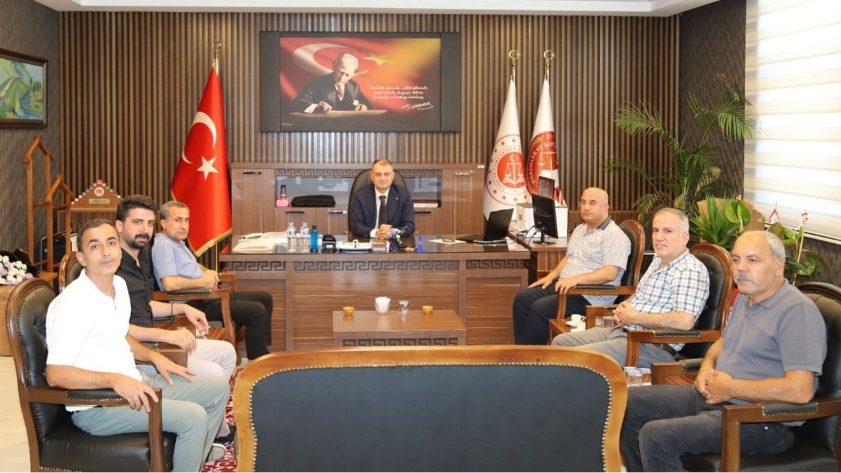 Kahta Gazeteciler ve Yazarlar Cemiyeti'nden Başsavcı Atalay'a ziyaret