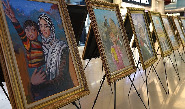 Konya Büyükşehir, Konya’daki Gazzeli Çocukların Resimlerinden Sergi Açtı