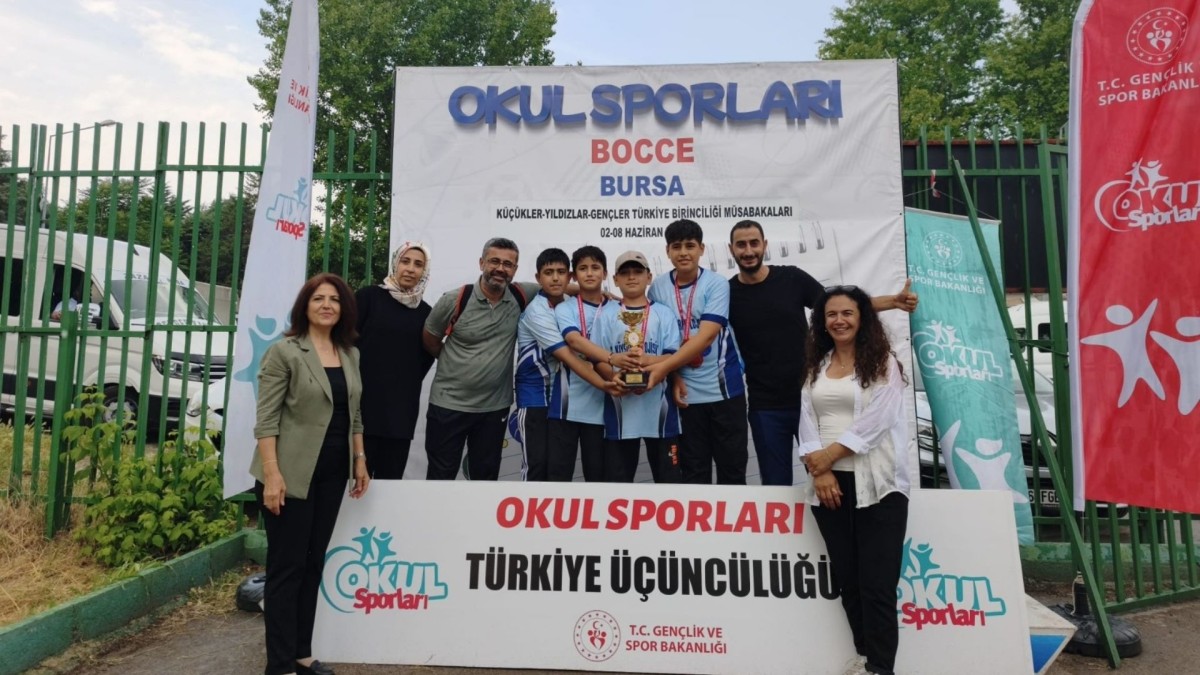Körgüden Ortaokulu’ndan Bocce’de Türkiye üçüncülüğü