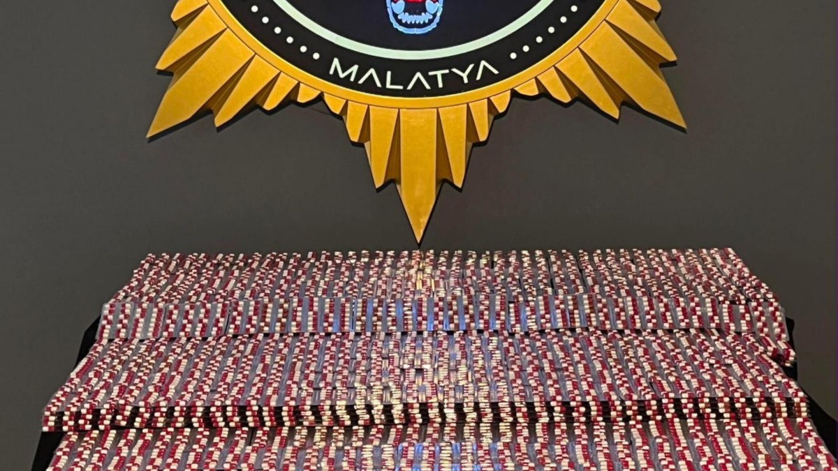 Malatya’da 28 bin 630 sentetik hap ele geçirildi
