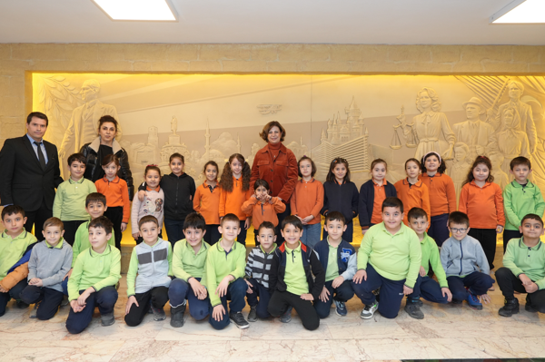 Öğrencilerden Başkan Ünlüce'ye ziyaret