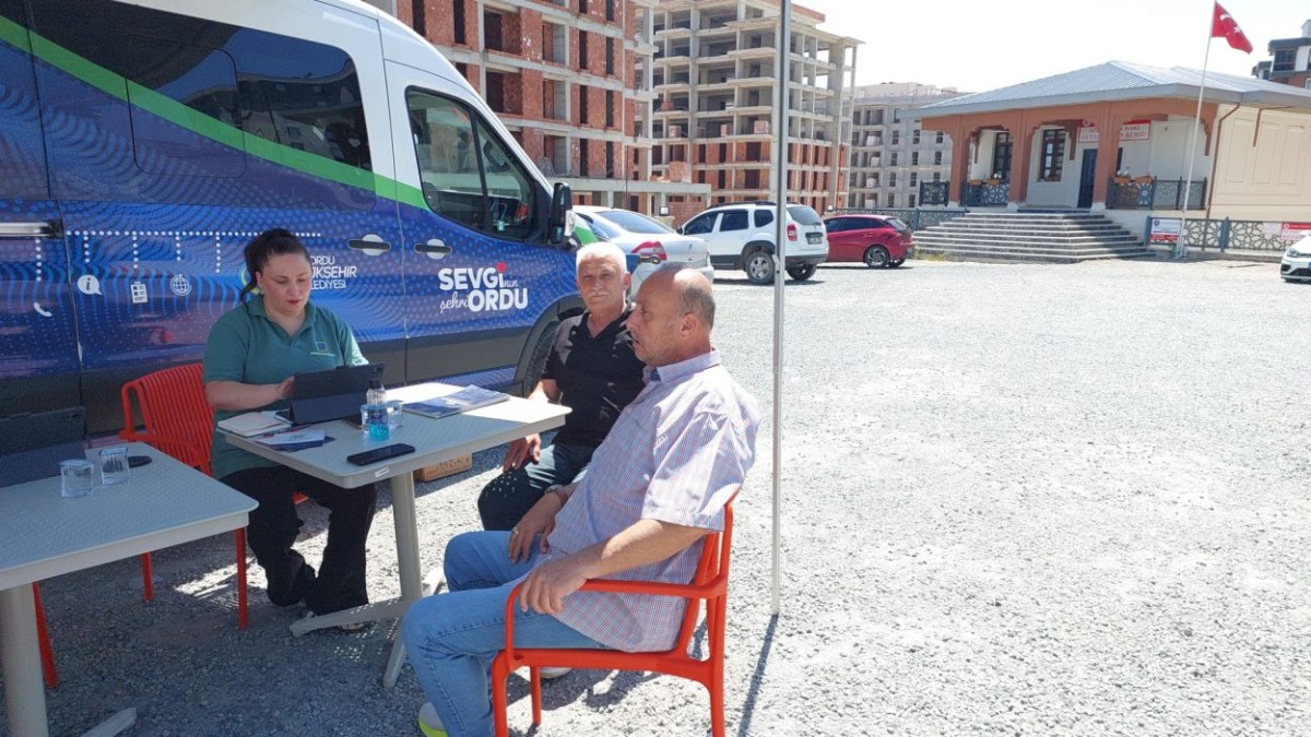 Ordu Büyükşehir’in Çözüm Merkezi Sahada