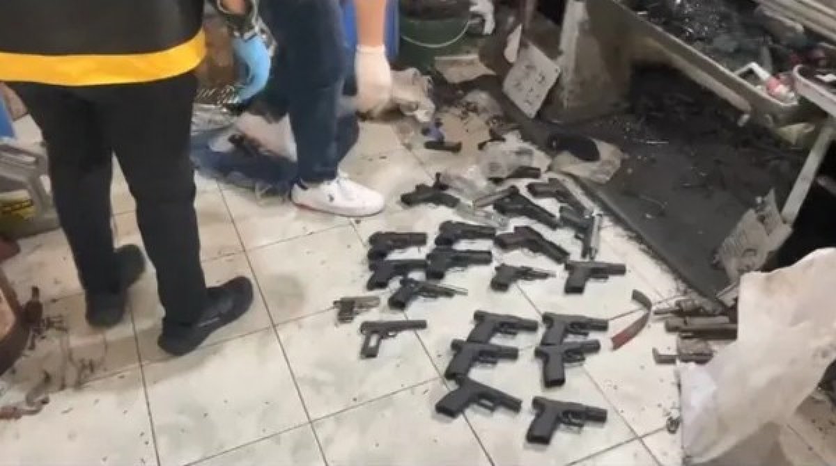 İstanbul Pendik'te Yasa Dışı Silah Üretim Merkezi Operasyonu